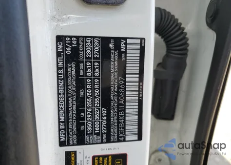 2020 Mercedes-Benz Gle 350 4Matic из США, поврежденный, VIN 4JGFB4KB1LA068697